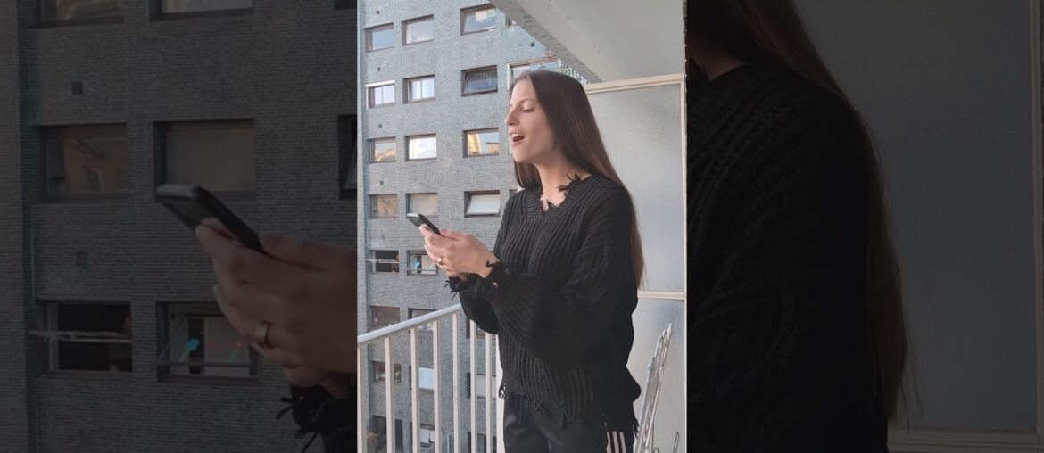 Somewhere over the rainbow in French and English from my balcony (Paris quarantine day 20)