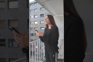 Somewhere over the rainbow in French and English from my balcony (Paris quarantine day 20)