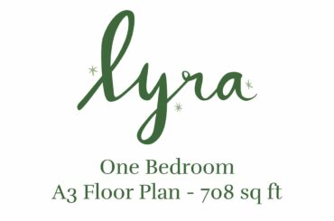 One Bedroom - A3 - 708 SF