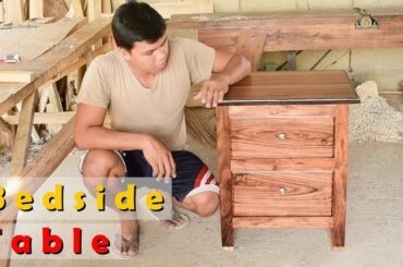 How to Build a "Bedside Table" with Drawers | Amazing Carpenter woodworking skills