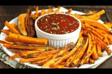 Sweet Potato French Fries Recipe | Crispy Sweet Potato French Fry | You Can COOK | Sweet Potato