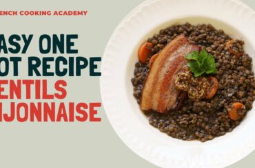 Lentils a la Dijonnaise (mustard and bacon lentils) one pot, super easy to make