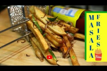 Make Masala French Fries | Triple cooked  french fries with gunpowder fried onions and curry leaf