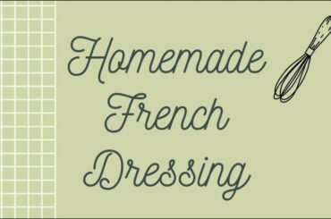 Homemade French Dressing