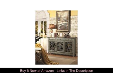 ✨ 3-Door Accent Cabinet Antique Green
