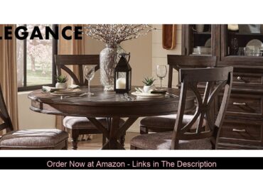 ❎ Homelegance 54 Round Dining Table, Brown