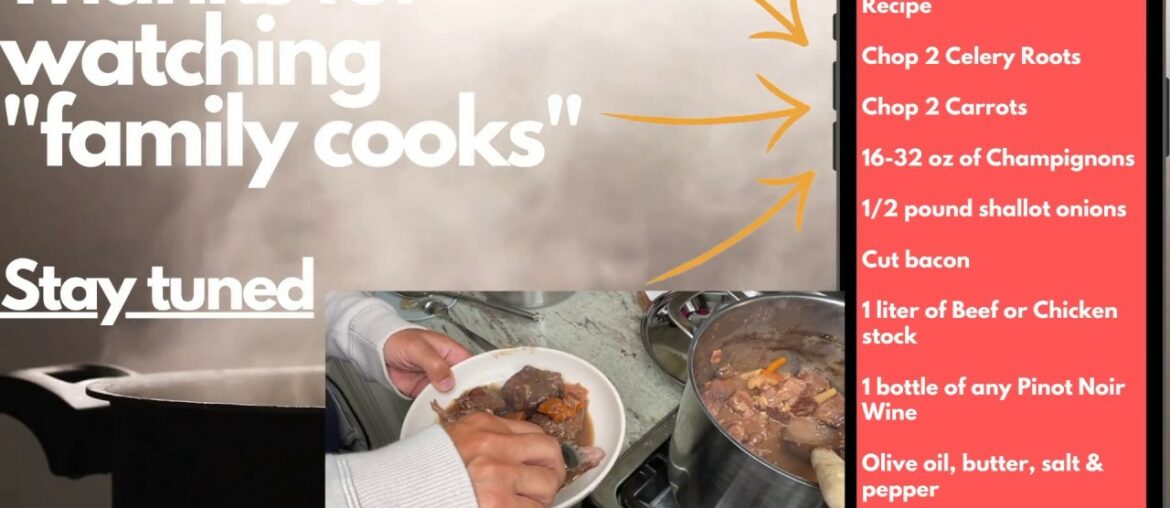 Beef Burguignon/Beef Stew by Tamazi. French traditional method