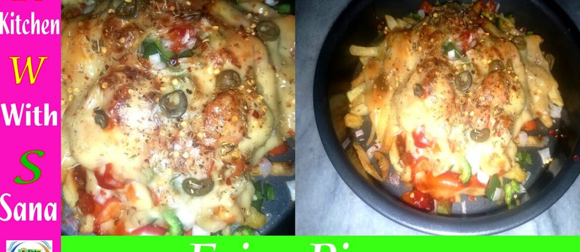 Fries Pizza | Fries Pizza Hut | French Fries Pizza Recipe In Urdu | How to Make French Fries Pizza