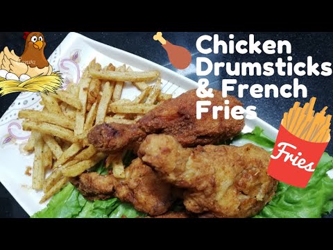 Chicken Drumsticks With French Fries Recipe By Merry's Kitchen Chicken Drumsticks With French Fries Recipe By Merry's Kitchen