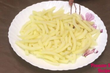क्रिस्पी फ्रेंच फ्राइज  | Homemade Crispy French Fries Recipe | Finger Chips Recipe by Poonam Rathi