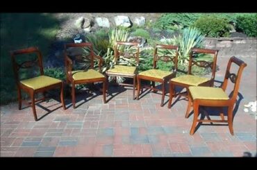 A Quick Restoration of a Set of 6 Vintage Dining Chairs