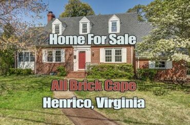 Brick Cape Cod 4 Bedroom 2 Baths Henrico Virginia Under $219,950