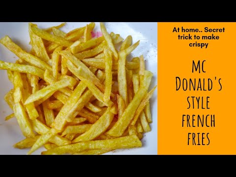 How To Make Crispy French Fries Recipe| Homemade| कैसे बनाए मैक डोनाल्ड स्टाइल फ्रेंच फ्राई घर पे How To Make Crispy French Fries Recipe| Homemade| कैसे बनाए मैक डोनाल्ड स्टाइल फ्रेंच फ्राई घर पे