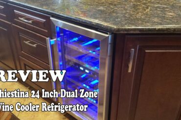 Phiestina 24 Inch Dual Zone Wine Cooler Refrigerator Review 2020