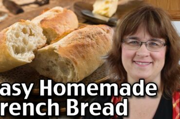 How To Make Homemade French Bread! Quick And Easy Recipe! (Short Version)