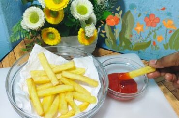 French Fries. French Fries Recipe. Homemade crispy french fries.