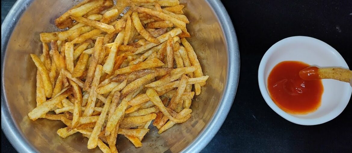 French Fries Recipe In Telugu l How to make French Fries Recipe l Crispy French Fries Recipe