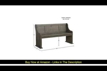 ▶️ Homelegance Toulon 62 Church Pews Dining Bench, Glaze Oak