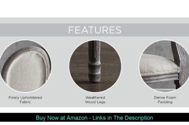 ☑️ Modway Emanate French Vintage Upholstered Fabric Two Dining Armchairs in Beige