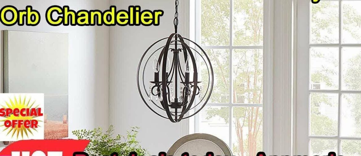 Best deals today|Stone & Beam French Country Orb Chandelier 21"H With Bulb Oil Rubbed Bronze 2020
