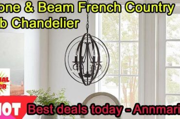 Best deals today|Stone & Beam French Country Orb Chandelier 21"H With Bulb Oil Rubbed Bronze 2020
