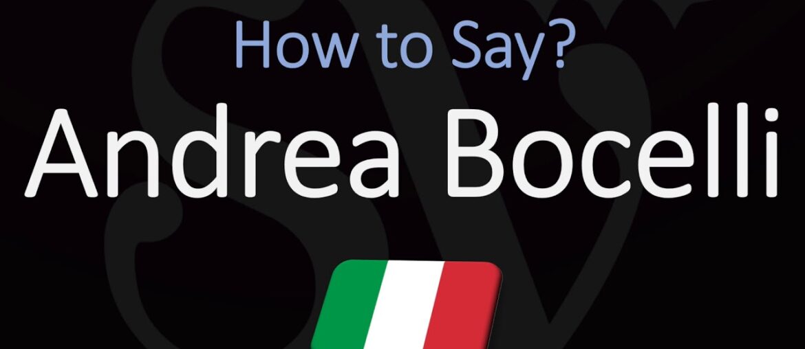 How to Pronounce Andrea Bocelli? (CORRECTLY) Italian Opera Singer Pronunciation How to Pronounce Andrea Bocelli? (CORRECTLY) Italian Opera Singer Pronunciation