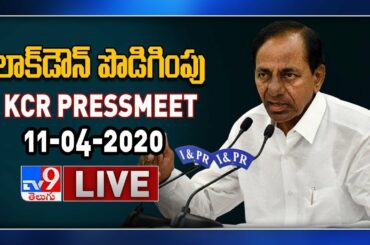 CM KCR Press Meet LIVE || 11-04-2020 || Lockdown Extension - TV9 Exclusive