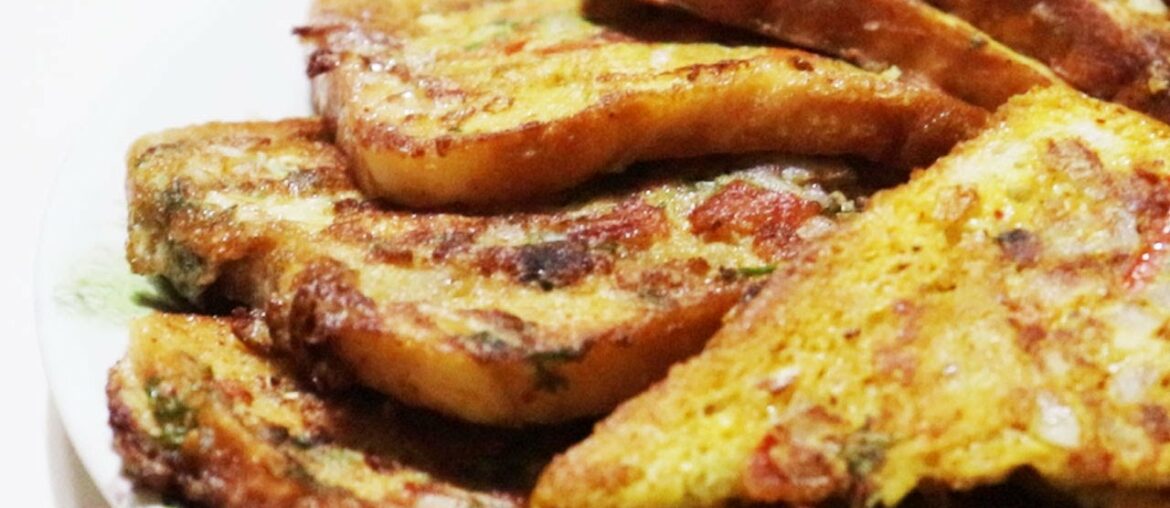 मसाला अंडा फ्रेंच टोस्ट | Masala Egg French Toast Recipe
