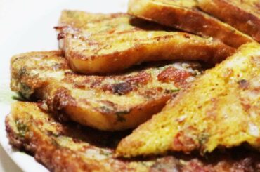 मसाला अंडा फ्रेंच टोस्ट | Masala Egg French Toast Recipe