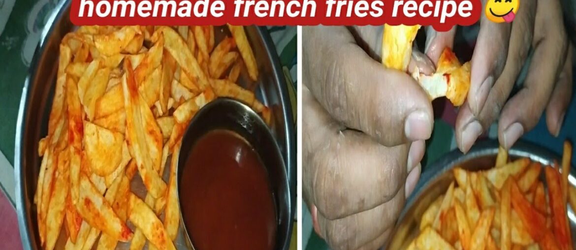 How to make crispy french fries recipe.  Homemade parfect french fries