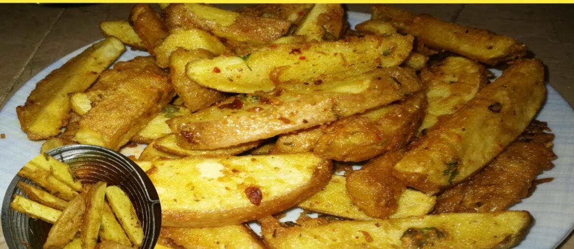 Potato wedges recipe | Crispy French Fries Recipe | punjabi desi cooking