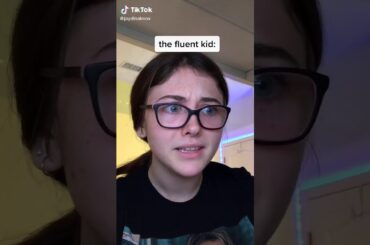 The Crazy French Teacher:.............The Fluent Kid:...............................................