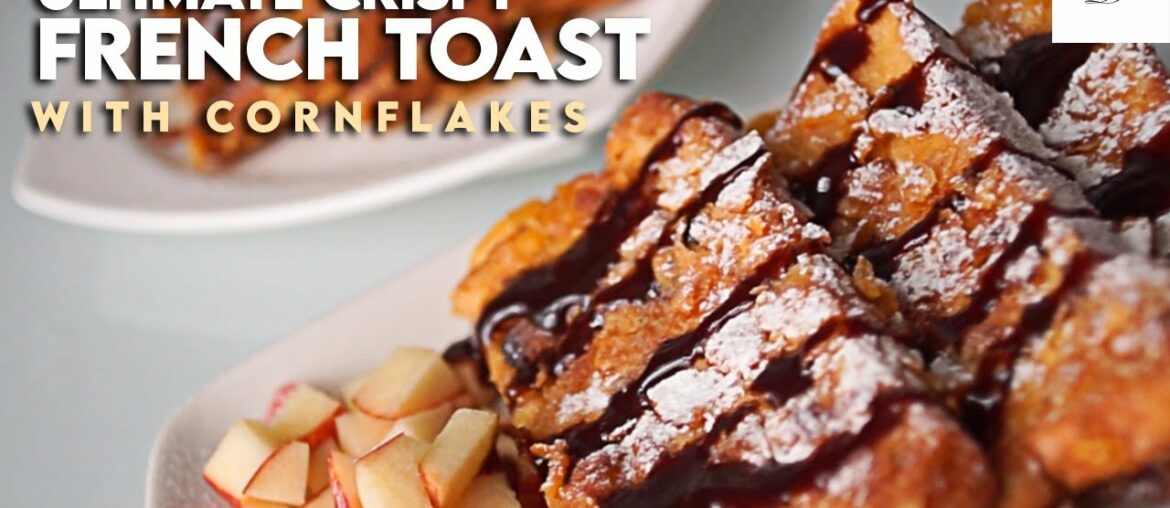 Ultimate Crispy French Toast with cornflakes | Delicious French Toast recipe | Droolsss Ultimate Crispy French Toast with cornflakes | Delicious French Toast recipe | Droolsss