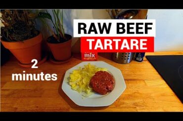 Delicious RAW BEEF 2 min Recipe | Steak Tartare French way | Low carb RAW KETO (Carnivore?)