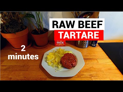 Delicious RAW BEEF 2 min Recipe | Steak Tartare French way | Low carb RAW KETO (Carnivore?) Delicious RAW BEEF 2 min Recipe | Steak Tartare French way | Low carb RAW KETO (Carnivore?)