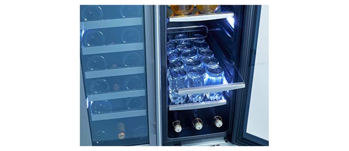 ❎ Zephyr Presrv Dual Zone Wine & Beverage Cooler with Glass French Door. 24 Inch 5.15 cu. ft. Refri ❎ Zephyr Presrv Dual Zone Wine & Beverage Cooler with Glass French Door. 24 Inch 5.15 cu. ft. Refri