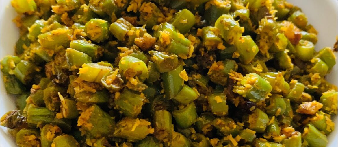 French Beans - Beans Coconut Poriyal- Coconut Beans fry recipe- Easy recipe from Vardhan’s kitchen