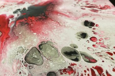 (118) Acrylic Pouring Brandy Wine, Baby Pink & Obsidian Dutch Pour - Acrylic Painting Tutorial