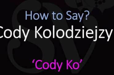 How to Pronounce Cody Ko's Last Name? | Cody Kolodziejzyk Pronunciation