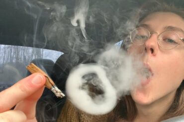how to blow o's + french & ghost inhale! blunt hotbox