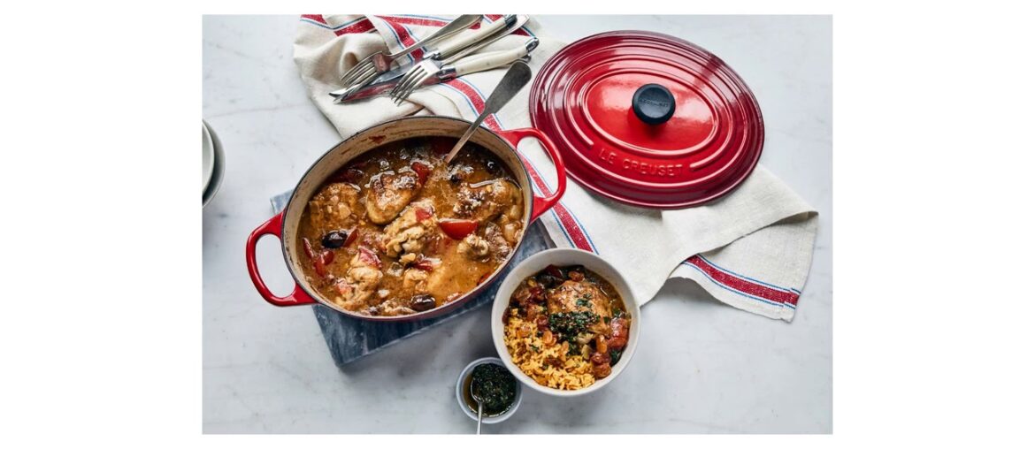 ✨ Le Creuset LS2502-4067 Signature Enameled Cast-Iron Oval French (Dutch) Oven, 15-1/2-Quart, Ceris
