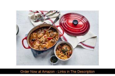 ✨ Le Creuset LS2502-4067 Signature Enameled Cast-Iron Oval French (Dutch) Oven, 15-1/2-Quart, Ceris