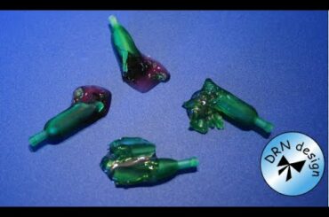 Resin Miniature  -  Shattered Wine Bottles