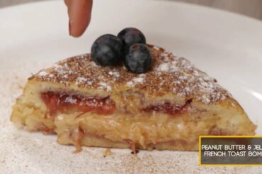 Peanut Butter & Jelly French Toast Bomb | GIF Breakfast Recipes
