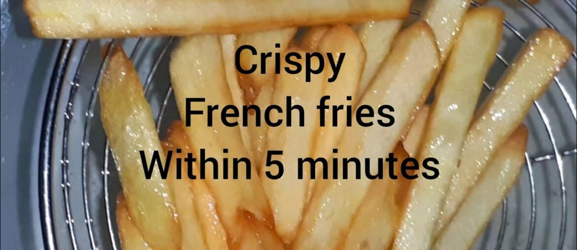 HOMEMADE CRISPY FRENCH FRIES 🍟🍟RESTAURANT RECIPE crispy fries recipe