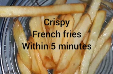 HOMEMADE CRISPY FRENCH FRIES 🍟🍟RESTAURANT RECIPE crispy fries recipe