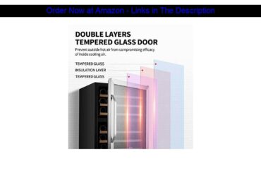 ☀️ Karcassin Wine Cooler Refrigerator – Compressor Wine Bottle Chiller – 2 Compartment – Dual Temp