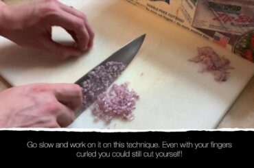 How to finely cut a shallot!