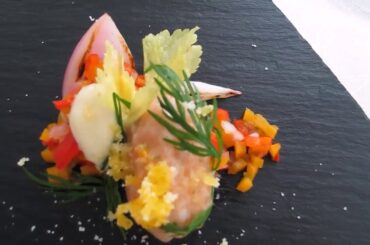 Salmon Tartare as Amuse-Bouche (French Cuisine)