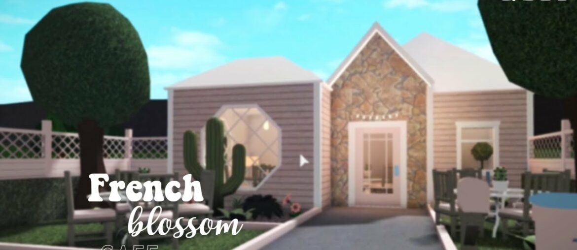 French Blossom Cafe || Bloxburg Speedbuild || Natxilla